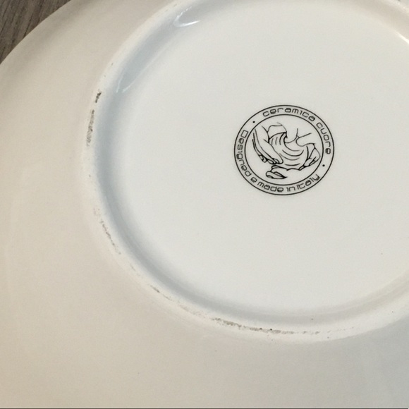 New Set 2 Ceramica Cuoro 9” Bowls Italian Scene - Picture 11 of 11